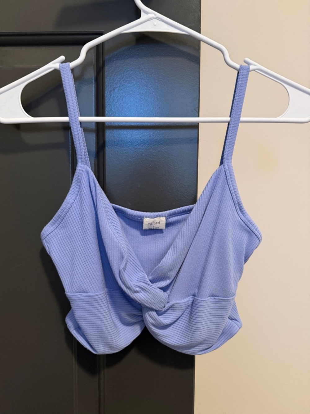 Wilfred Lavender Twist-Front Ribbed Camisole